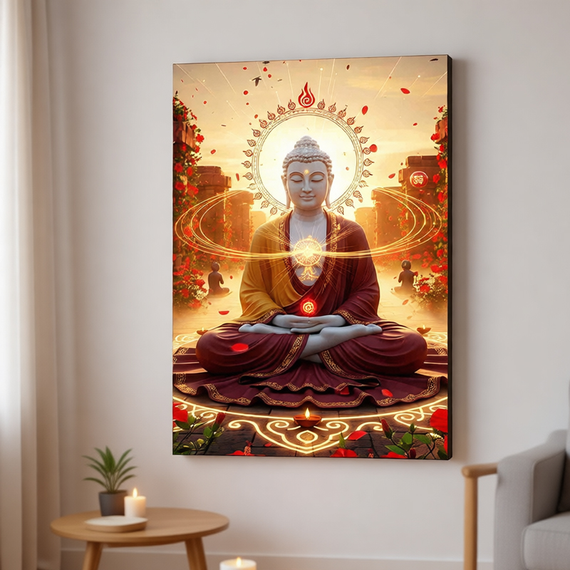 Interior Design Zen - Peinture sur toile murale moderne d'art