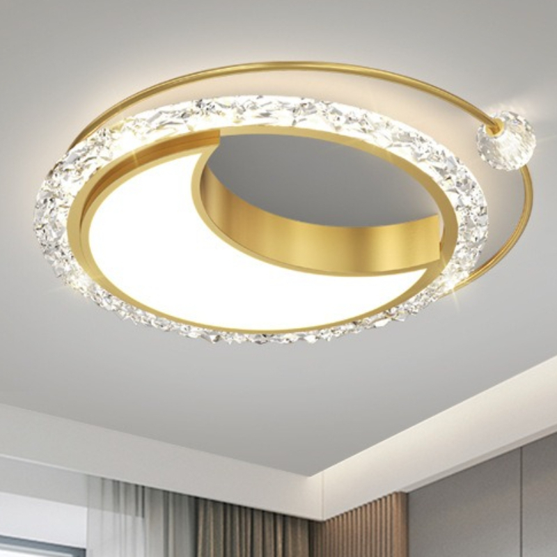 Interior Design Luxury Living Room - Plafonnier LED en fer de style