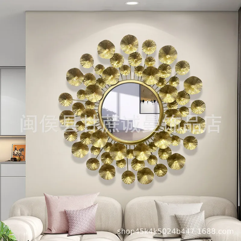 Miroir décoratif mural en méta - Interior Design Luxury Living Room avis et prix