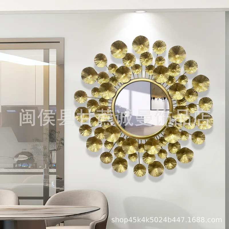 Miroir décoratif mural en méta - Interior Design Luxury Living Room avis et prix