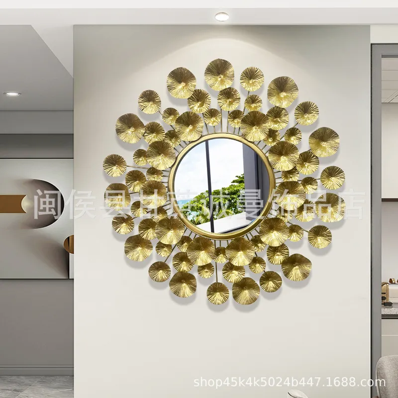 Miroir décoratif mural en méta - Interior Design Luxury Living Room avis et prix