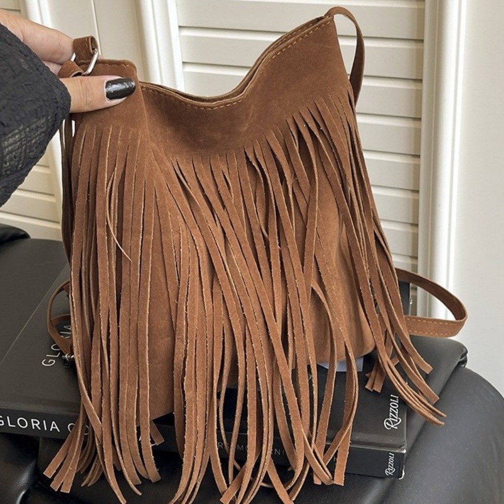 Sac bandoulière rétro à frange - Interior Design Vintage Style avis et prix