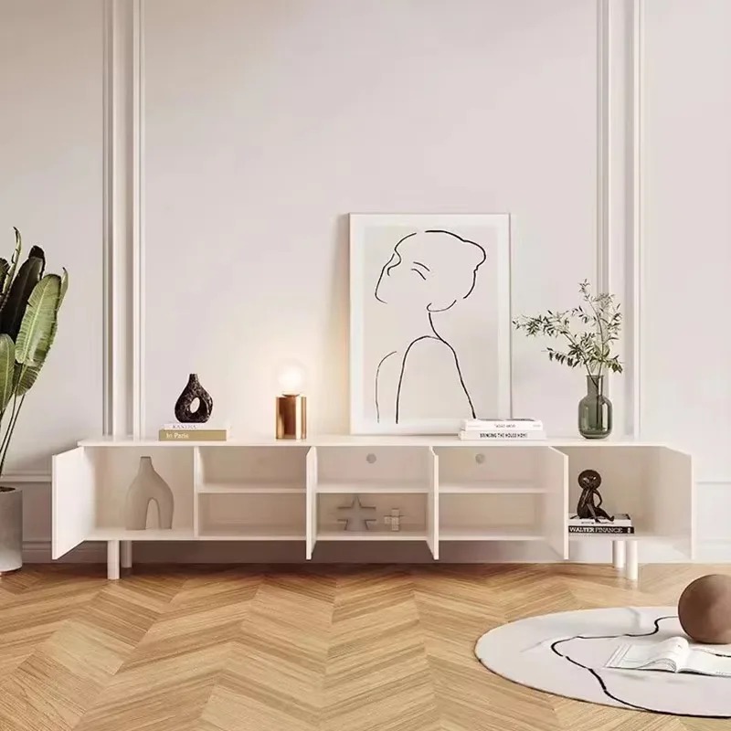 Meuble Tv blanc de luxe, range - Interior Design Luxury Living Room avis et prix