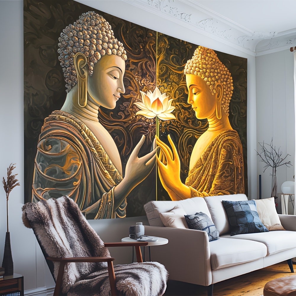 Tapisserie murale bouddha Lotu - Interior Design Zen avis et prix