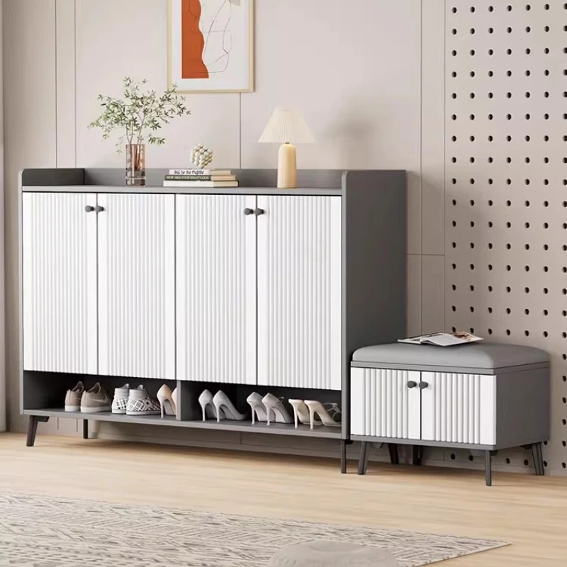 Armoire à chaussures blanche e - Interior Design Luxury Living Room avis et prix