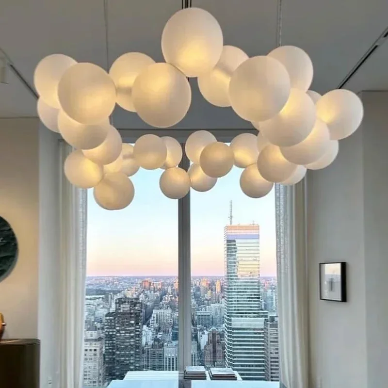 Lustre de salon nordique, lamp - Interior Design Luxury Living Room avis et prix