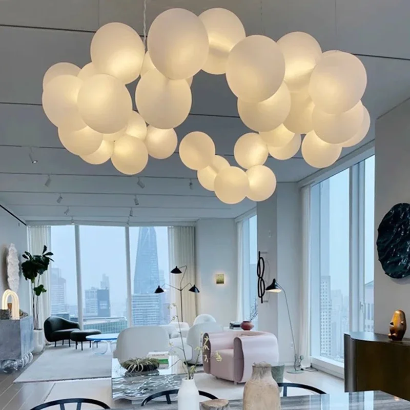 Lustre de salon nordique, lamp - Interior Design Luxury Living Room avis et prix