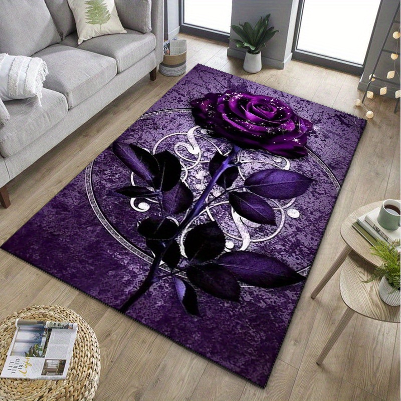 Tapis feuille violette pour un - Interior Design Luxury Living Room avis et prix