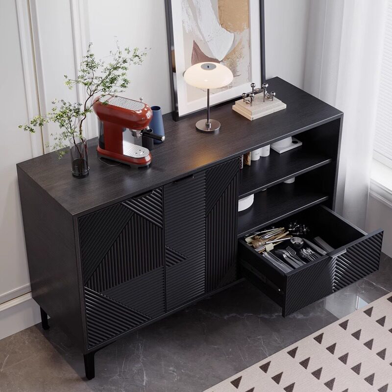 Meuble de Rangement Noir Desig - Interior Design Luxury Living Room avis et prix