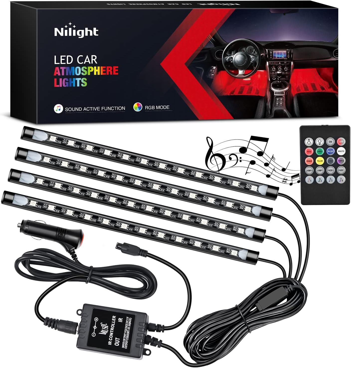 Nilight - TR-06 4PCS 48 LED Éc - Interior Design Icon avis et prix