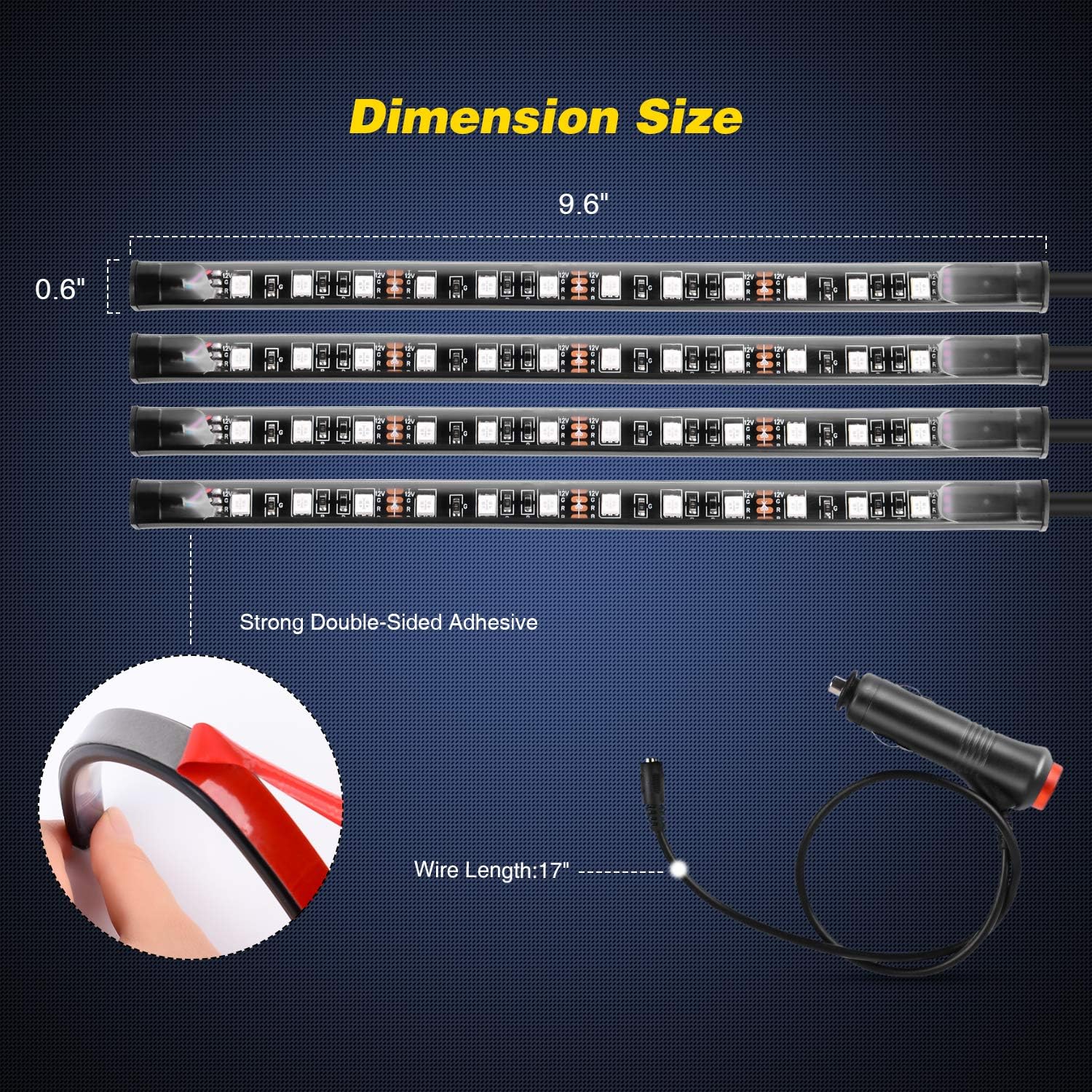 Nilight - TR-06 4PCS 48 LED Éc - Interior Design Icon avis et prix