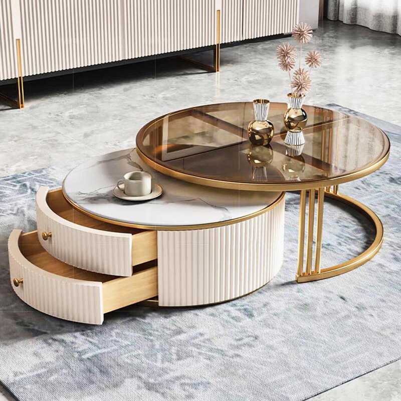 Ensemble de tables basses mode - Interior Design Luxury Living Room avis et prix