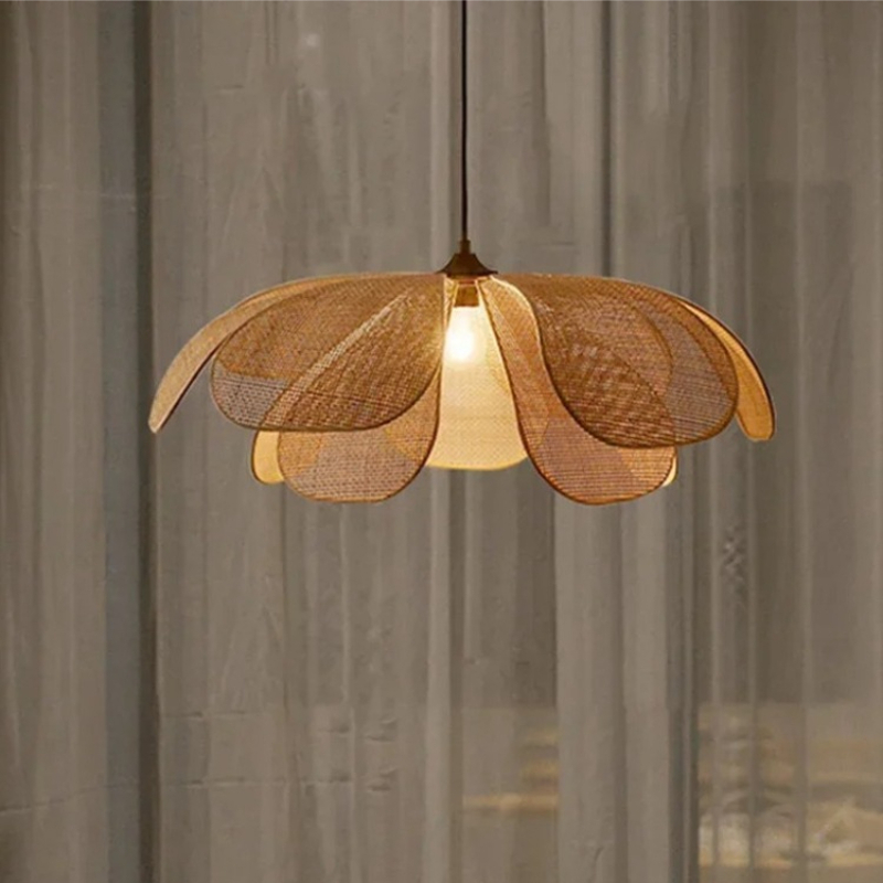 Lampe suspendue en rotin japon - Interior Design Zen avis et prix