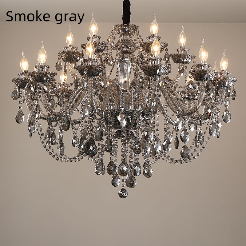 Lustre en cristal de luxe fran - Interior Design Luxury Living Room avis et prix