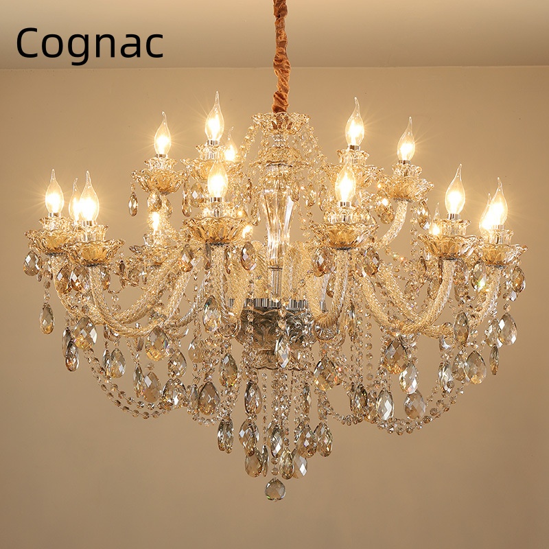 Lustre en cristal de luxe fran - Interior Design Luxury Living Room avis et prix