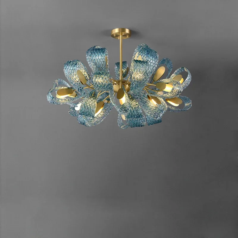 Lustre moderne de luxe sculptu - Interior Design Luxury Living Room avis et prix